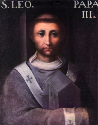 Insediamento di Papa Leone III (795-816)