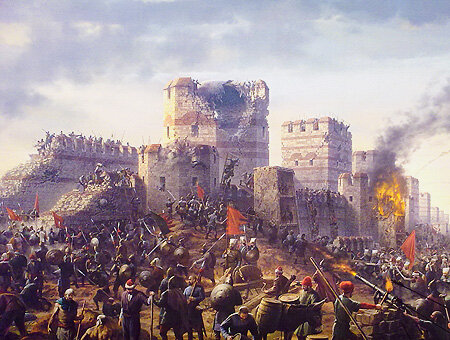 Caída de Constantinopla en manos de los turcos