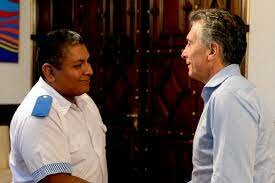 el presidente se reunio con chocobar