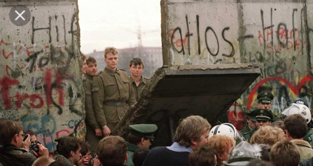 Caida del muro de Berlín.