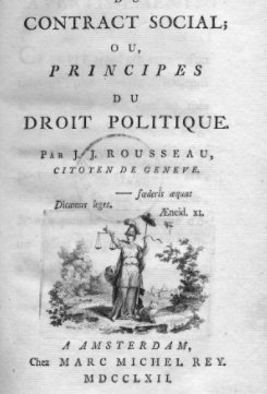 Publicación de El contrato social