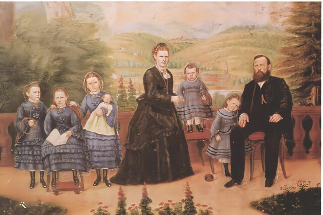 Painting of the Krohmann Family by Adolf Pfeiffer