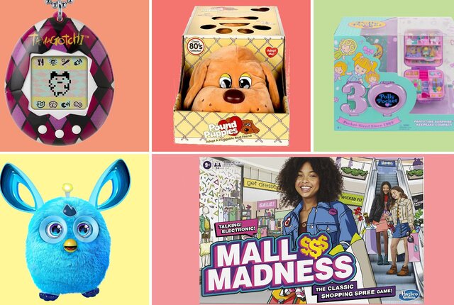 Toys Polly pocket, Beanie Babies,and Furby