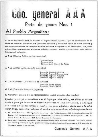 Triple A y su primer atentado