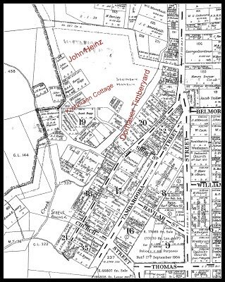 Map of Hill End showing Landholders