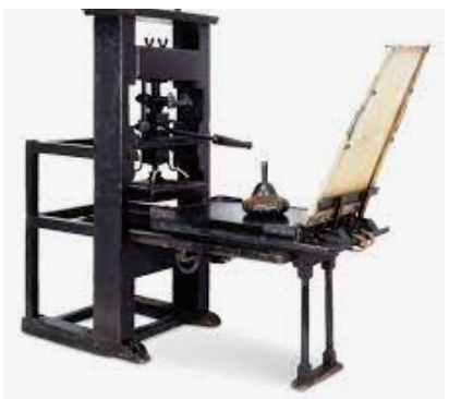 Gutenberg invents printing press