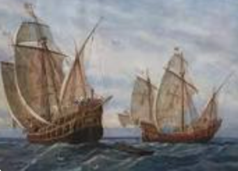 Columbus sails to the Americas
