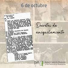 emision del decreto  2772 de ampliación a todo el país de la lucha contra el terrorismo