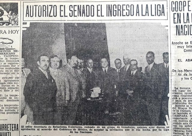 Ingreso de México a la Sociedad de Naciones