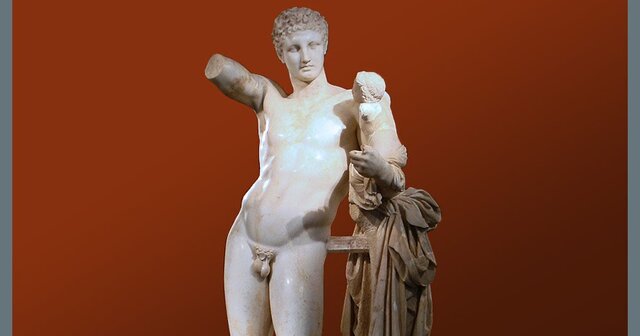 HERMNES AMB DIONÍS INFANT DE  PRAXÍTEL·LES