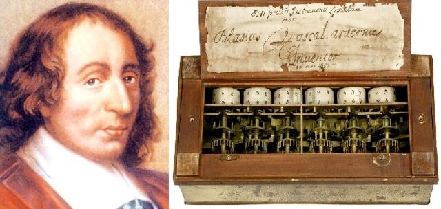 calculadoras y los ordenadores de Blaise Pascal