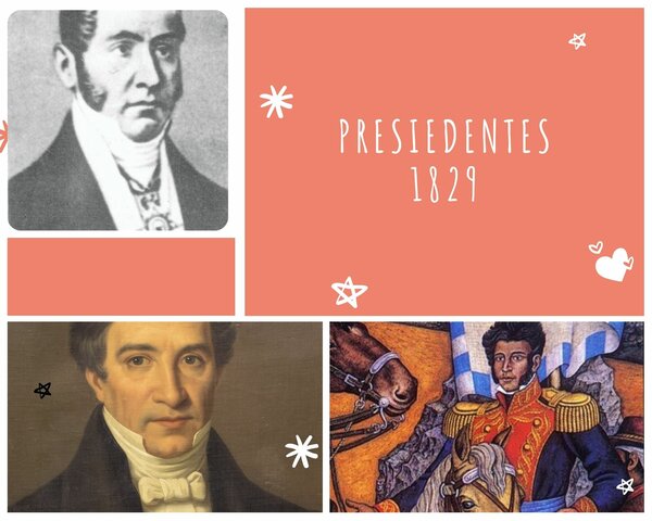 Vicente Guerrero, José María Bocanegra y Pedro Vélez (1829)