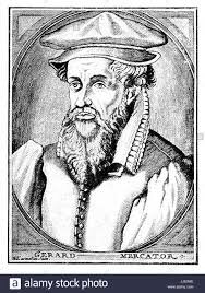 1569:Mercator Publicación del primer plano completo del Mundo