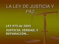 "Ley 975 de 2005 (Ley de justicia y paz), la normativa relativa a la extinción de dominio de tierras susceptibles de adjudicación también cobra mucha importancia".
