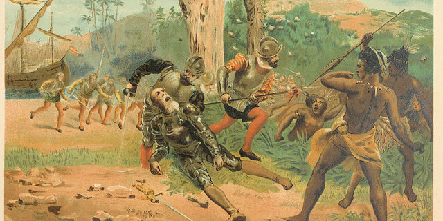 Batalla contra els Índigenes de l'Illa de Cebrí