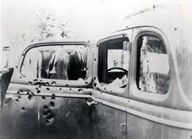 Bonnie and Clyde Killed by Police