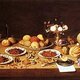 Jan van kessel (i)   still life on a table with fruit and flowers   wga12147