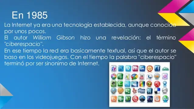 la historia del internet 1985