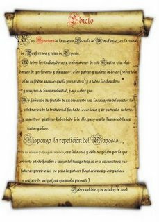 Los edictos de los magistrados
