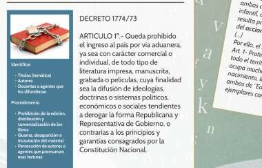 Aprobación del Decreto 1774/73.