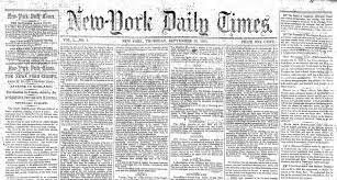 The New York Times Founded
