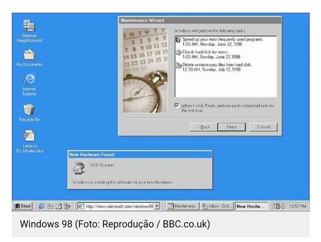 Windows 98, Windows Me e Windows 2000 (1998 – 2000)