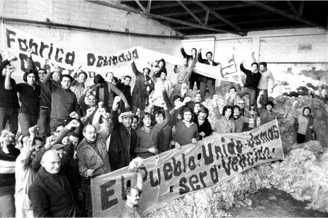 reclamos de obreros de frabrica textil