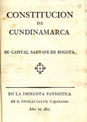 Constitución de la Provincia de Cundinamarca
