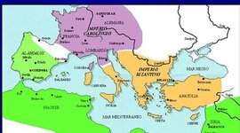 Timeline: Eje cronológico: Imperios medievales.