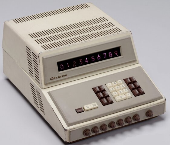 Primer prototipo de las calculadoras Casio