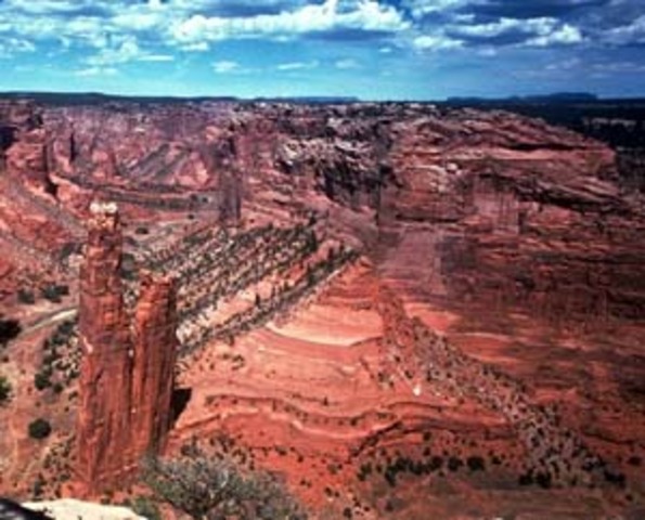 The ruins of the ancient Indian villages