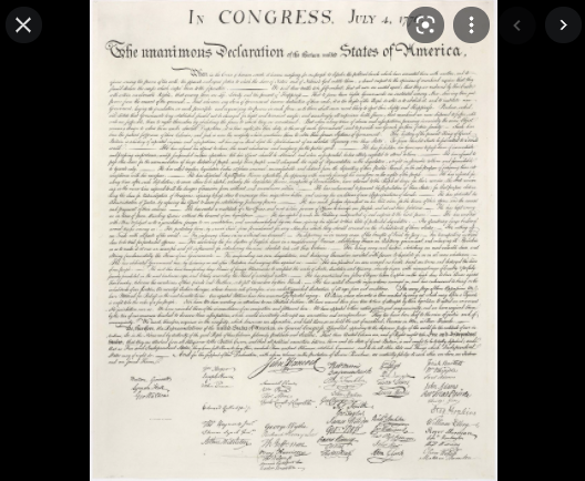 Declaration of indepence