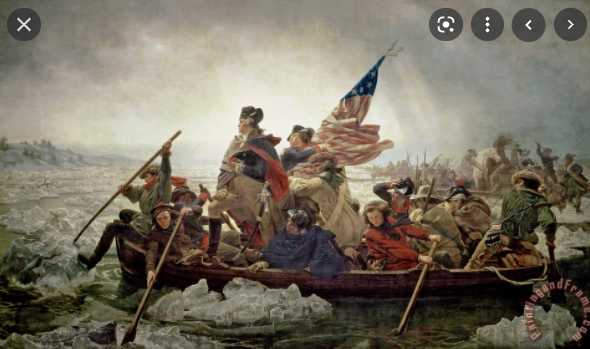 George Washington cross the Delaware river