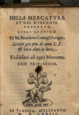 Publicación del libro "Della mercatura et del mercante perfetto"