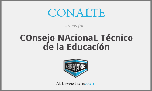 Creación del Consejo Nacional Técnico de Educación (CONALTE)
