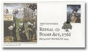 Stamp Act boycott and repeal.