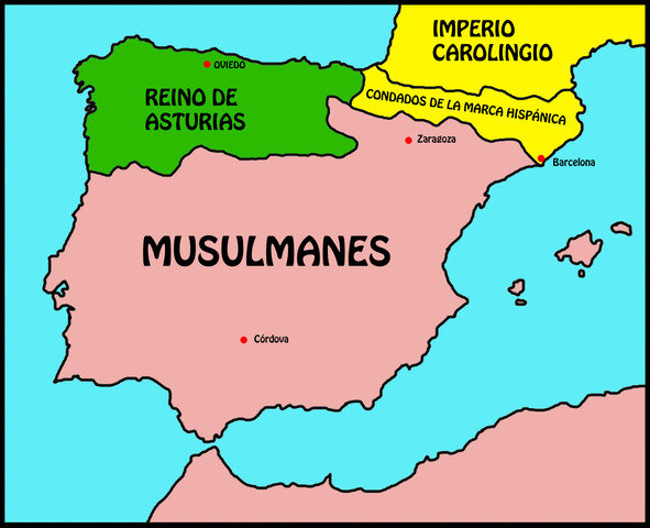Carlomagno crea la Marca Hispanica