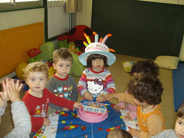 El meu primer aniversari en la guarderia