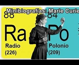Marie Curie: Radio, Polonio.