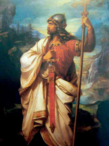 Pelayo funda el Reino de Asturias