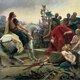 Vercingétorix arroja sus armas a los pies de julio césar por lionel noel royer 1899