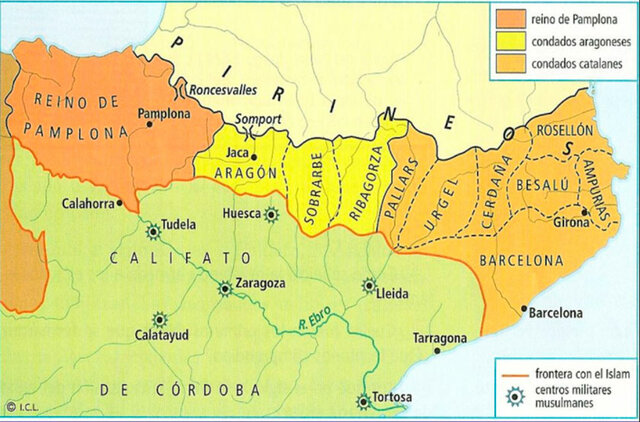 Carlomagno establece la Marca Hispánica