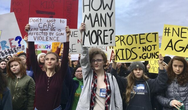 Widespread Walkouts for Gun Control