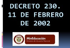 Decreto  0230  del  11  de  febrero  2002