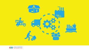 Cadena de proveedores, productores y distribuidores