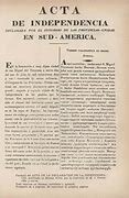Declaración de Acta de Independencia