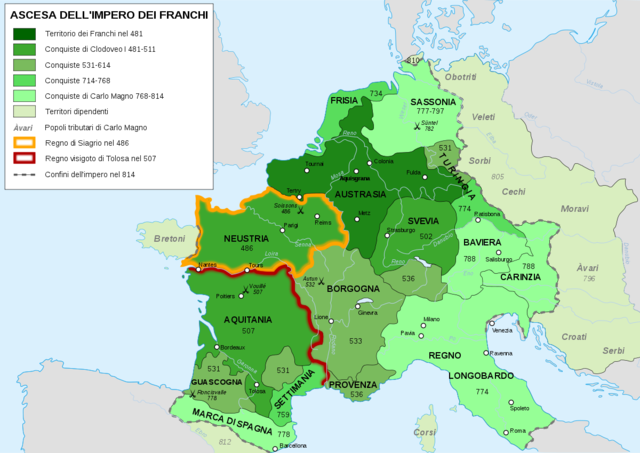 Règne de charlemagne et empire des frnchi