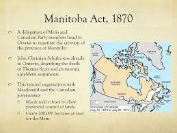 Création du Manitoba
