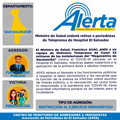 Ministro de Salud ordenó retirar a periodistas de Teleprensa de Hospital El Salvador