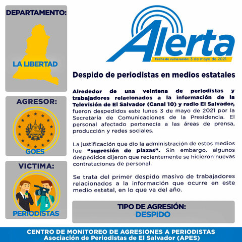 Despidos en medios estatales